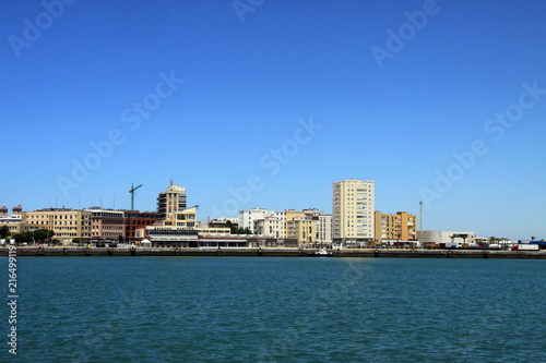 View of the sea terminal of Cadiz - one of the oldest cities in Western Europe.