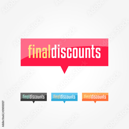 Final Discounts Shopping Tags