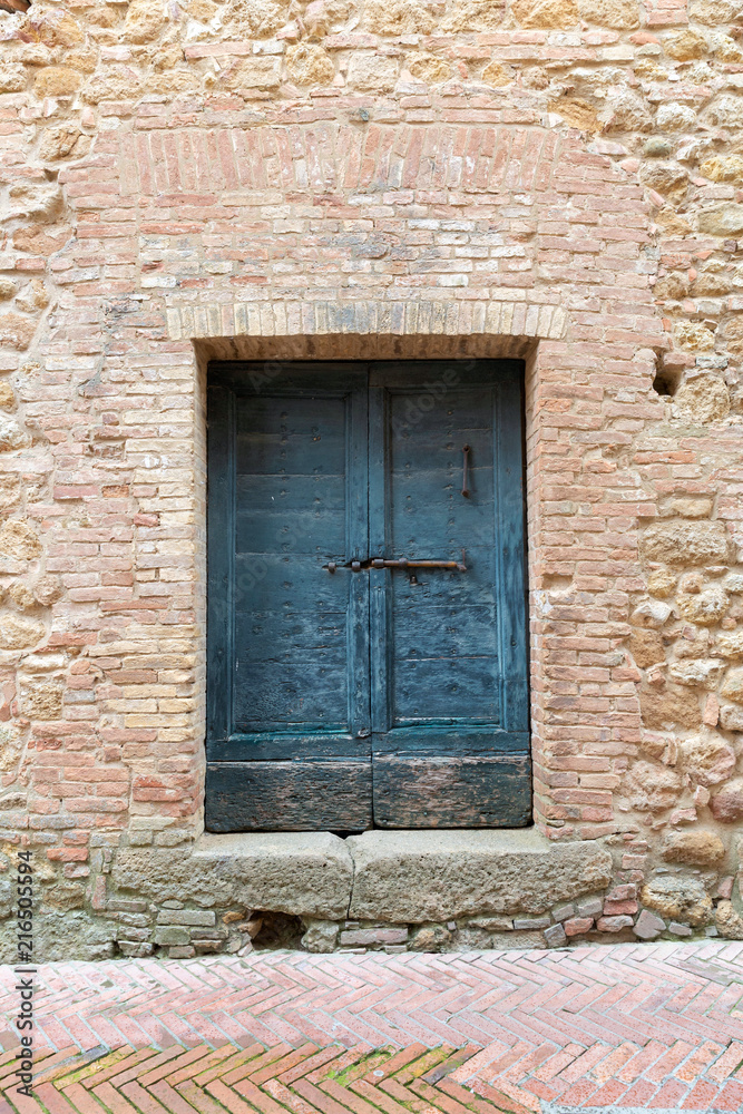 Old blue door, Italy