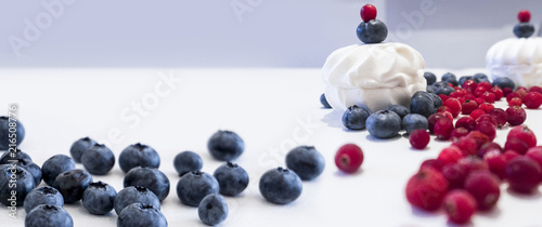 Blueberries and cranberries...