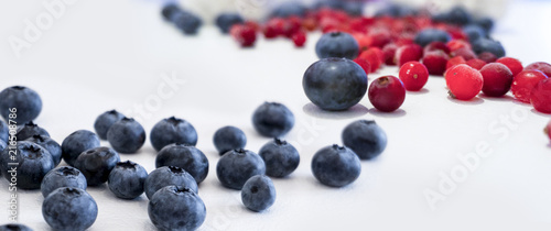 Blueberries and cranberries...