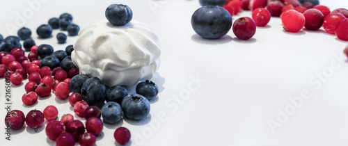 Blueberries and cranberries...
