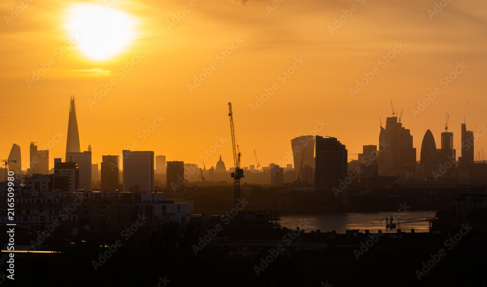 London Skyline at Sunset