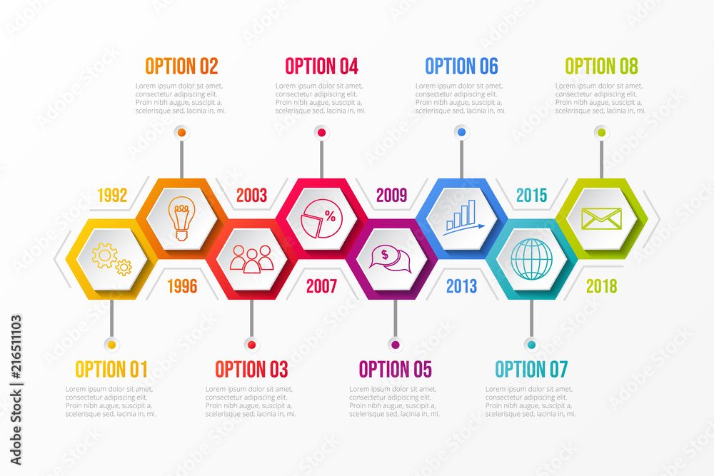 Company timeline - concept of business infographic. Vector. Company timeline - concept of business infographic. Vector.