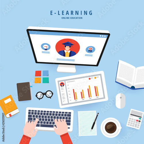 E-learning online education