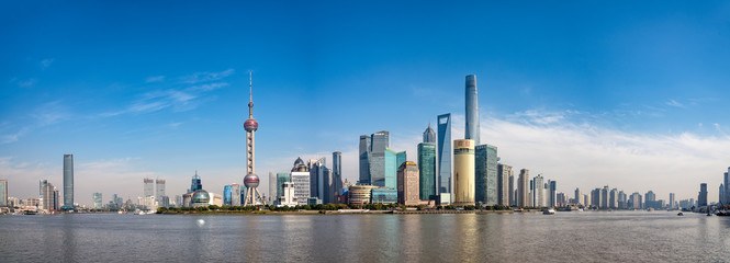 Papier peint photo Shanghai Panorama diurne de Shanghai  © hit1912