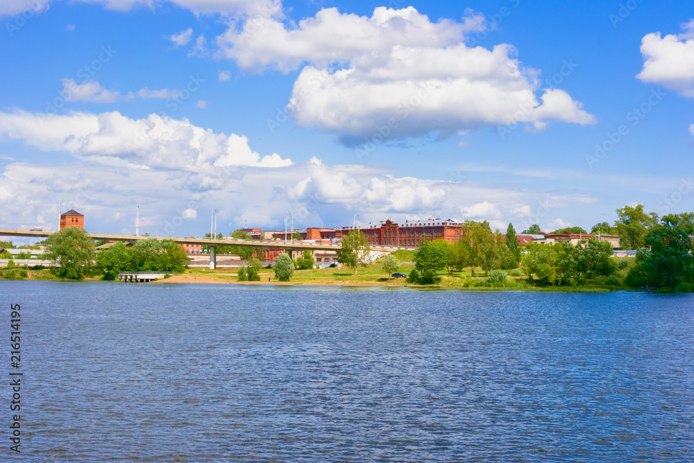 View of the Kostroma River, Kostroma, Russia.