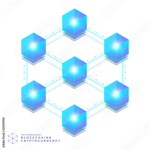 Blockchain and cryptocurrency concept