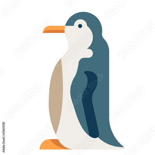 Penguin flat illustration