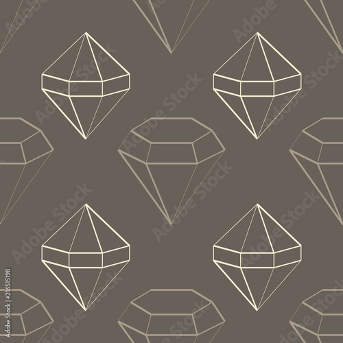 
Seamless pattern with jewels and diamonds icons for your design