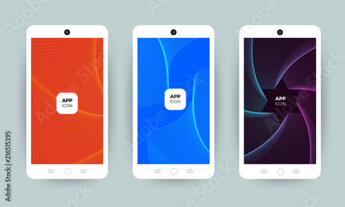 Set of backgrounds with trendy design. Applicable for Cover, Voucher, Poster, Flyer. Splash screen for web site or mobile app / application. Vector illustrate.