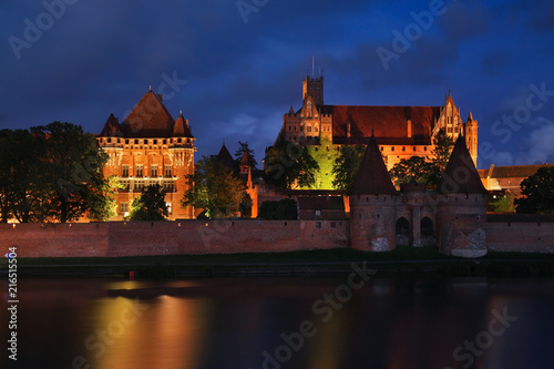 Castle of Teutonic Order in Malbork. Pomeranian voivodeship. Poland