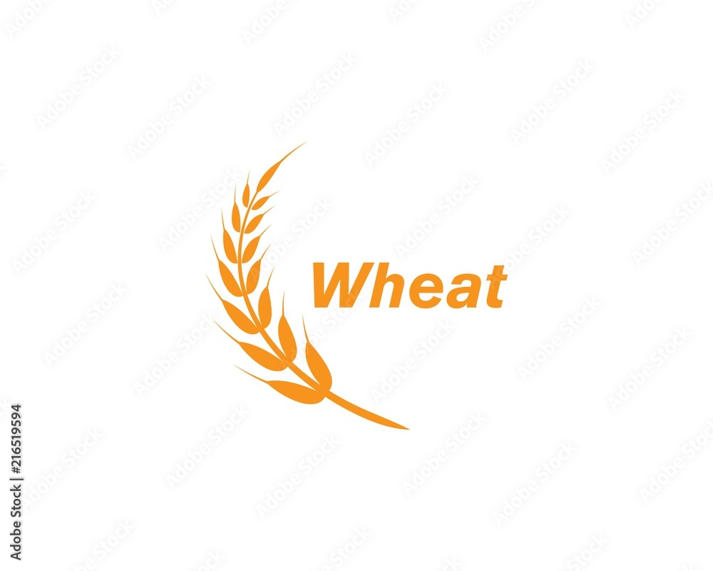 Fototapeta premium wheat Logo Template
