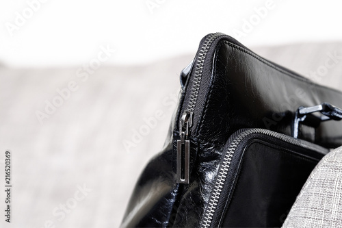 Zip of Leather Bag photo