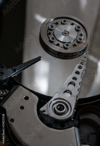 Wallpaper Mural close up of an open hard drive Torontodigital.ca