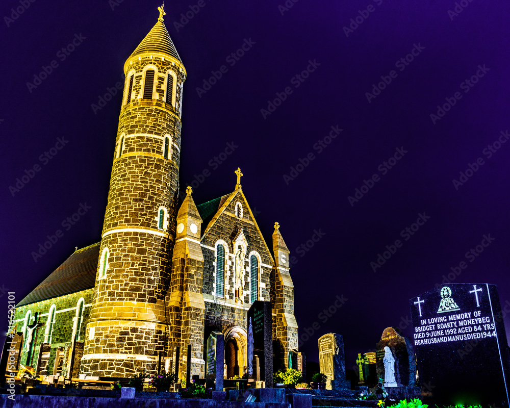 Fototapeta premium Church of the Sacred Heart, Dunlewey