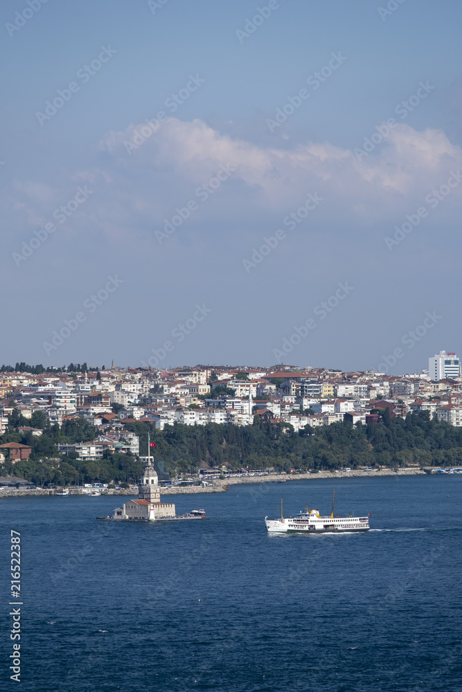 The maiden's tower in Istanbul, Turkey