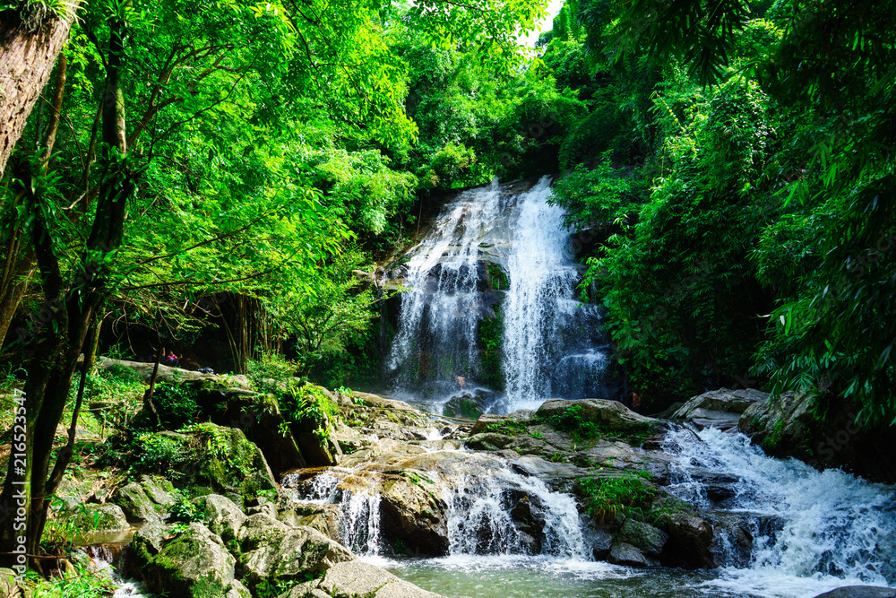 SAIKU waterfall in national park it is beautiful at southern, Thailand SAIKU waterfall in national park it is beautiful at southern, Thailand