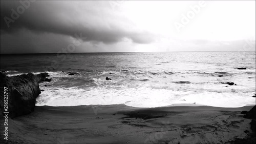 A winter day at Leo Carillo state beach in California. photo