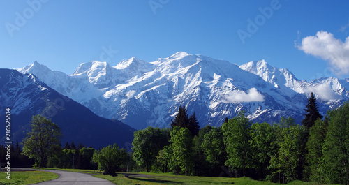 Mont Blanc et aiguille du midi 