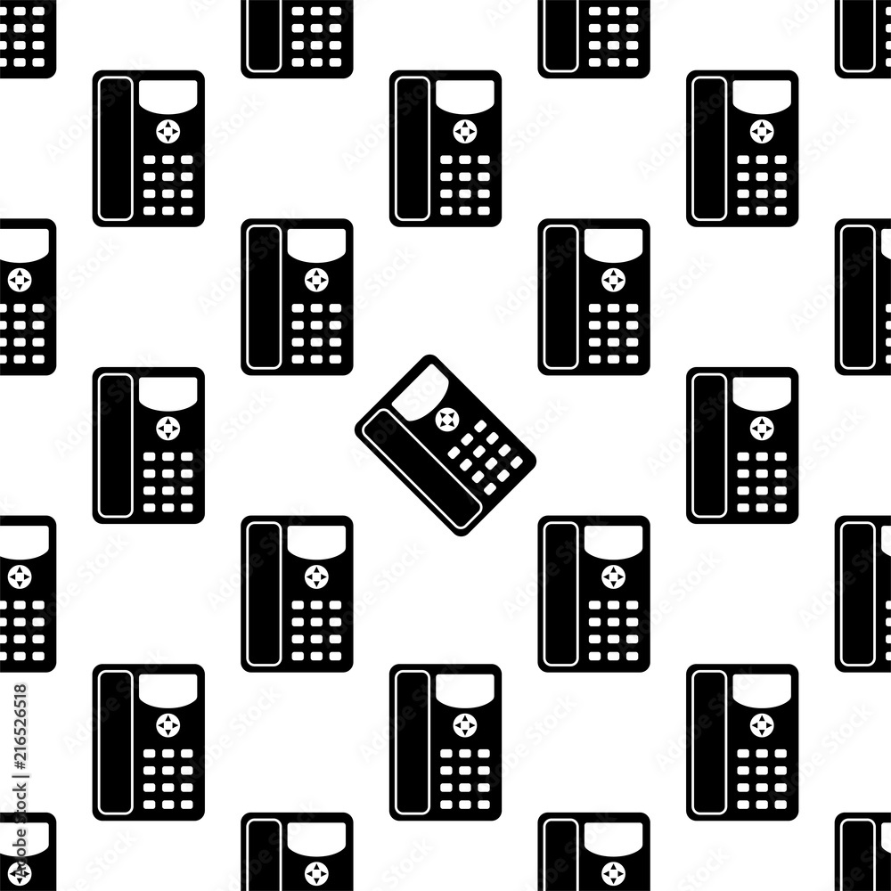 Telephone Icon, Phone Seamless Pattern