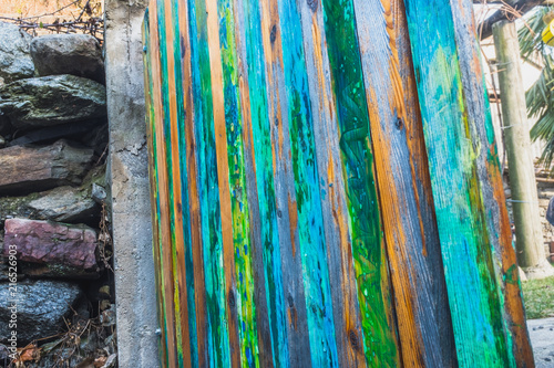 A colourful gate