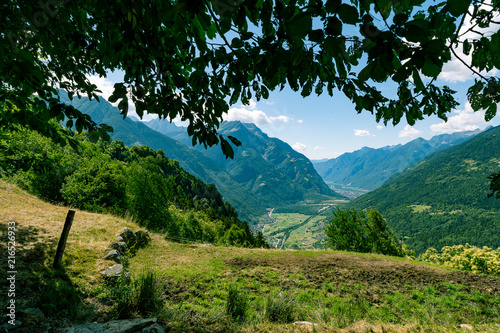 View from alpine pasture