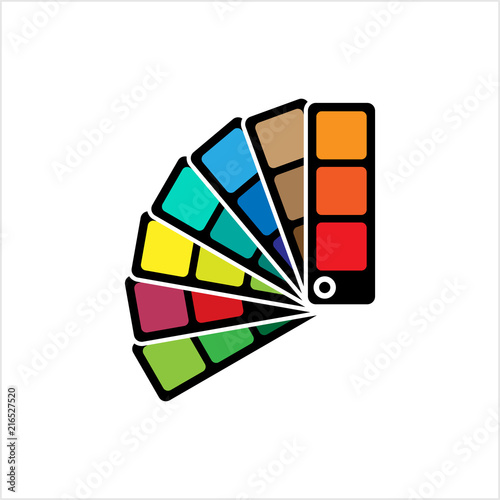 Color Sample Fan Card Icon