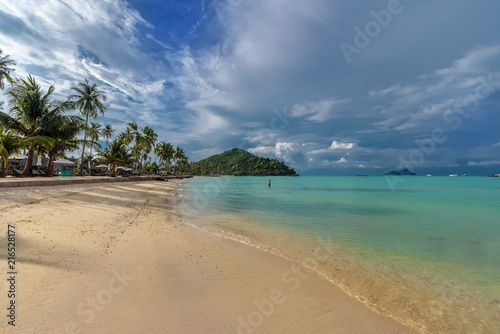 Exotic tropical beach in Thailand with clean sand in Loh Ba Kao bay in Asia
