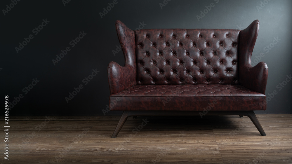 Brown Leather Sofa Grey Walls Matttroy