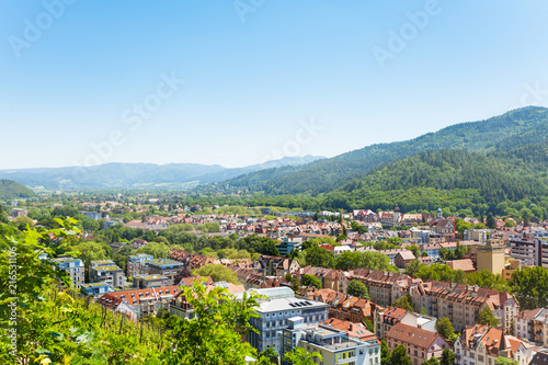 Scenic view of Freiburg im Breisgau in Germany