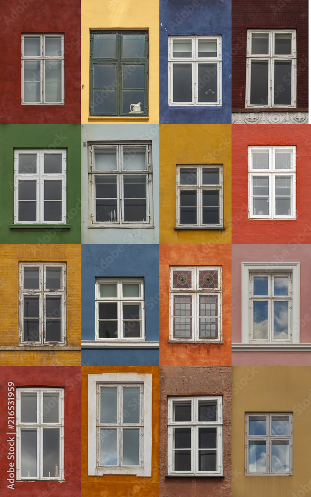 Colorful Copenhagen windows