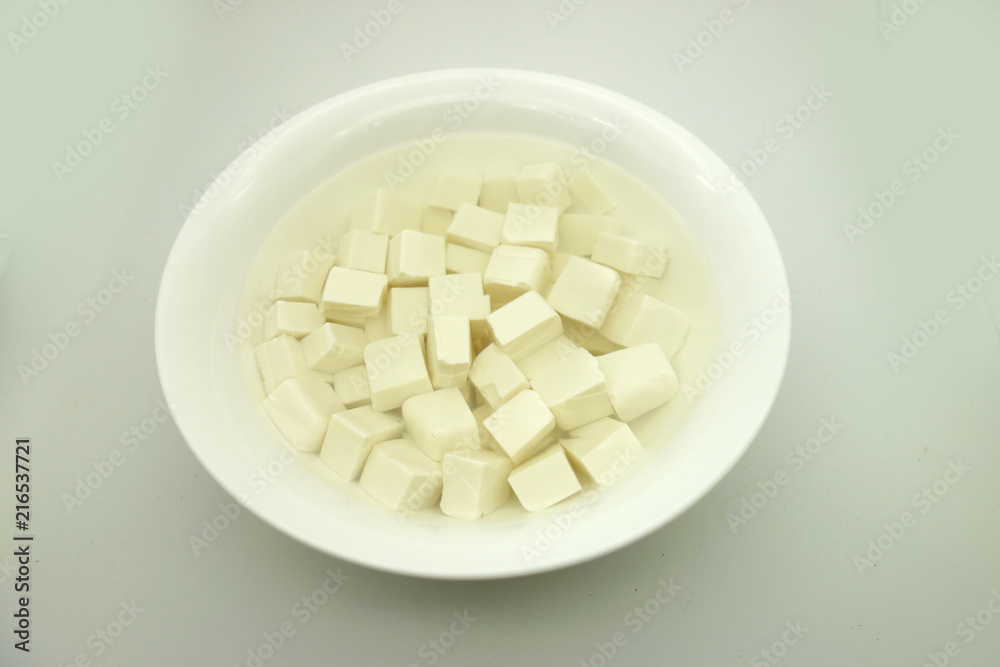 Bowl of tofu Bowl of tofu