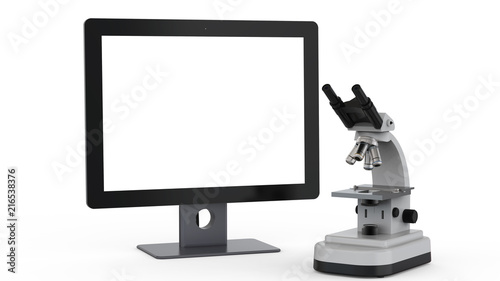 microscope with monitor