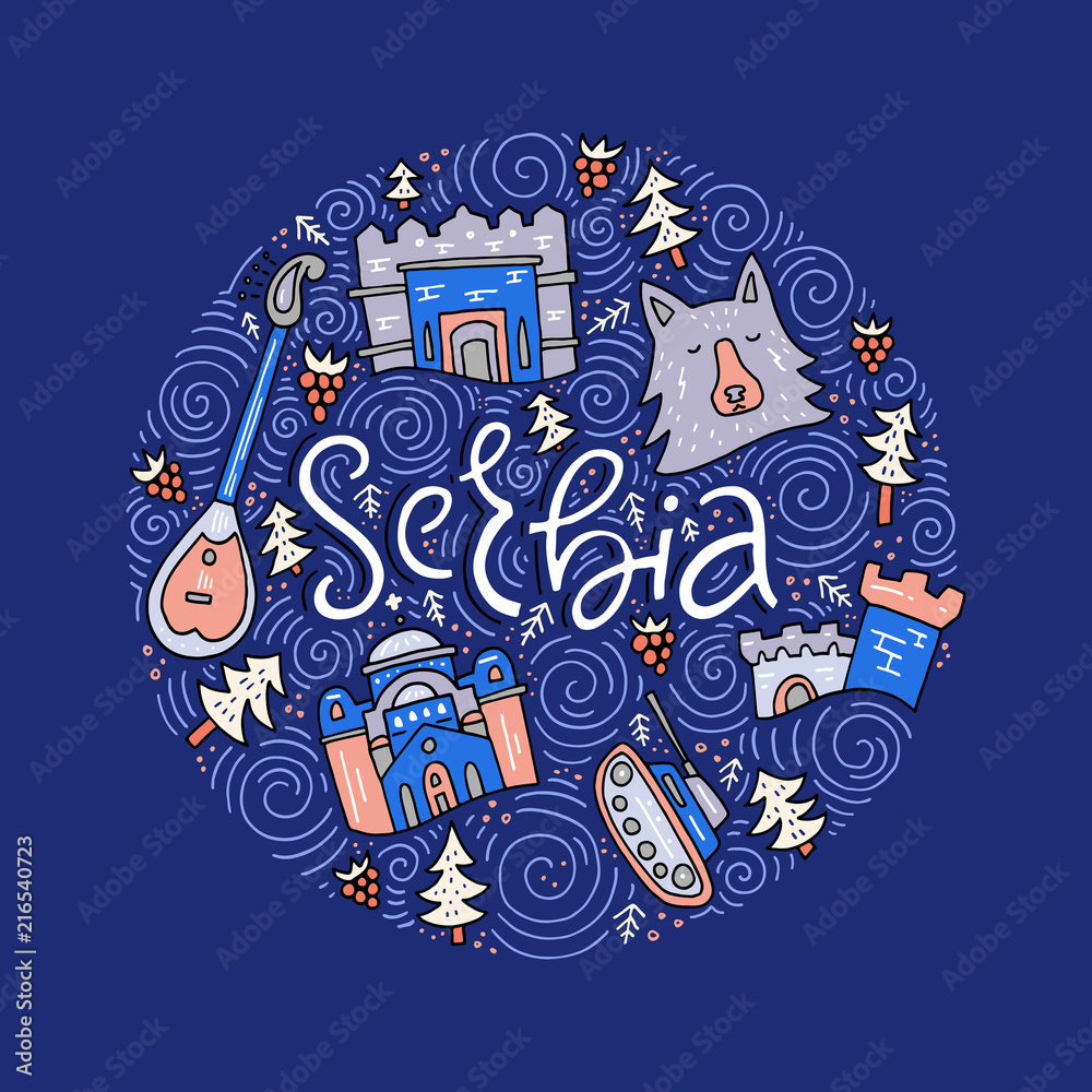 Serbian Symbols Vector
Serbian Symbols Vector