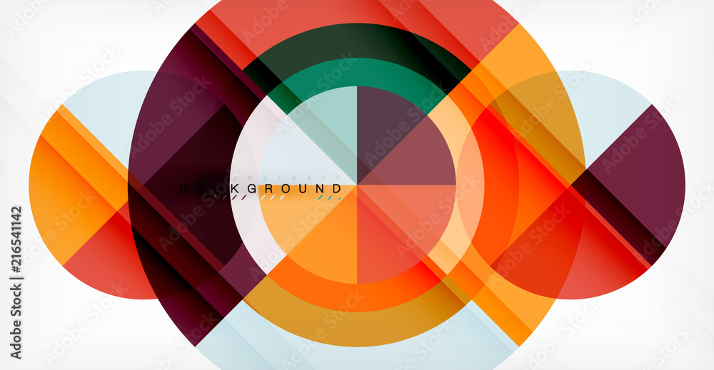 Vector circle abstract background