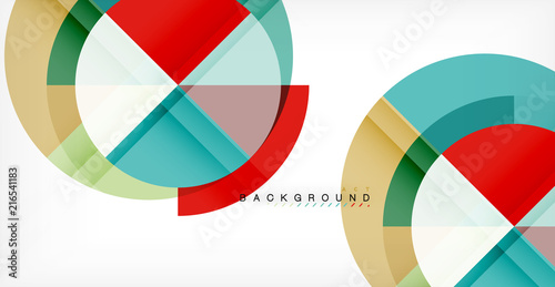 Vector circle abstract background