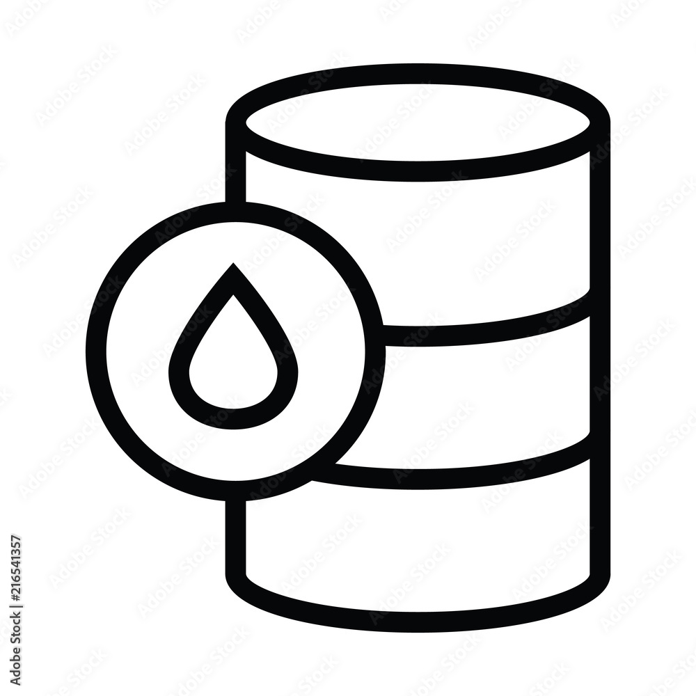barrel oil icon vector illustration with outline style barrel oil icon vector illustration with outline style
