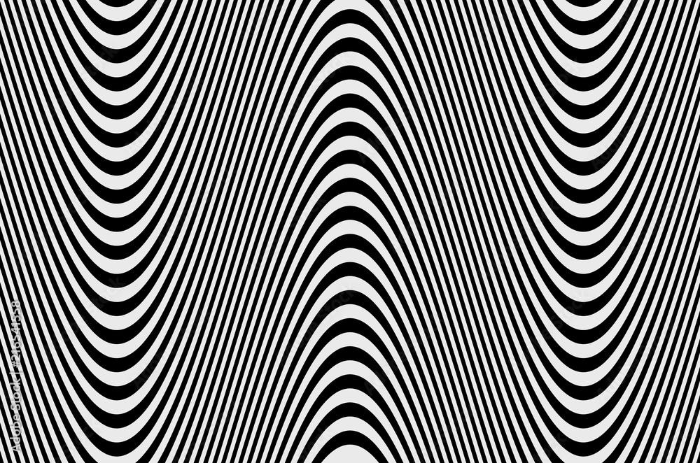 hypnotic black stripes lines
