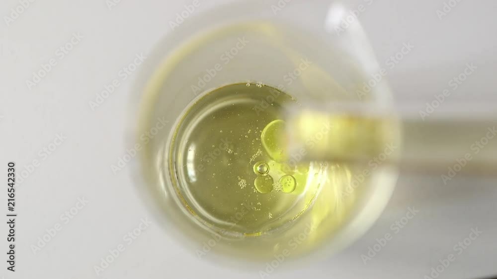 Research of sunflower oil in the laboratory Research of sunflower oil in the laboratory