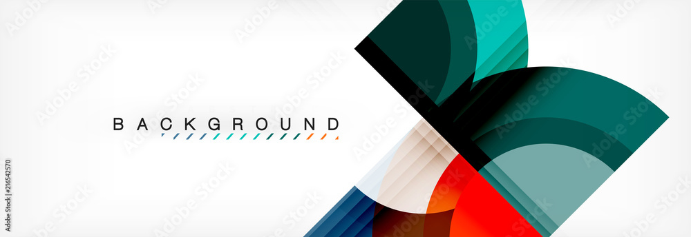 Vector circular geometric abstract background Vector circular geometric abstract background