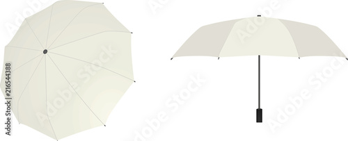 White umbrella. vector illustration