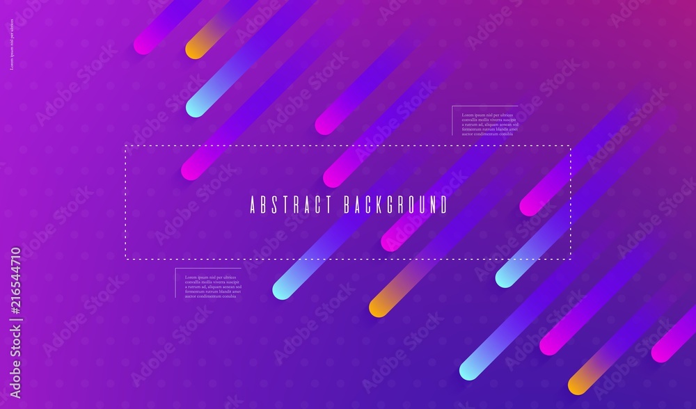 Ultraviolet bright blurred gradient wallpaper with abstract geometric shapes Vector