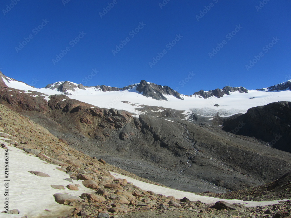 Hiking through glaciers in the austrian alps Hiking through glaciers in the austrian alps