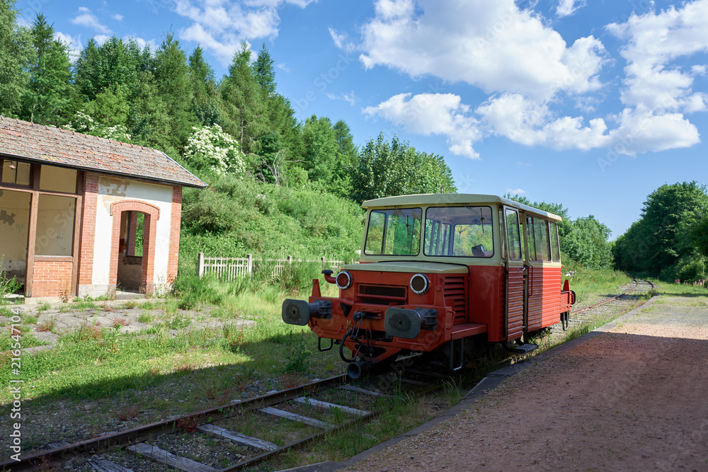 Naklejka premium Vintage Diesel Shunting Locomotive