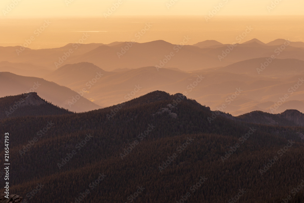 Scene Mountain Sunrise
