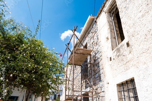 Restoration of an old stone house in Greece, Crete