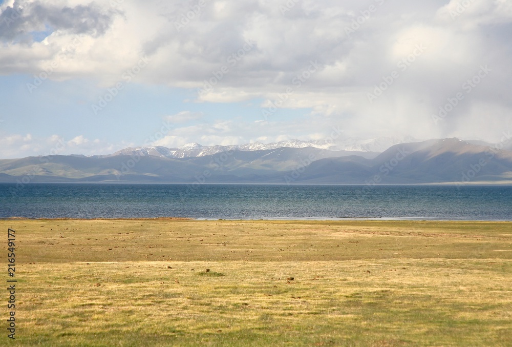 The route of beautiful scenic from Bishkek to Naryn with the Tian Shan mountains of Kyrgyzstan The route of beautiful scenic from Bishkek to Naryn with the Tian Shan mountains of Kyrgyzstan
