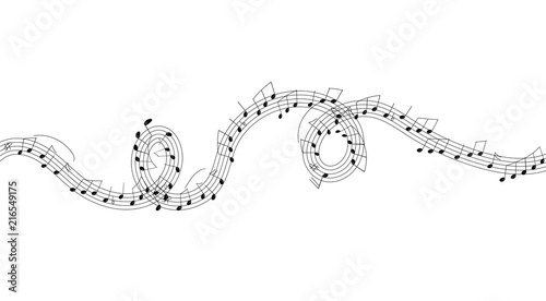 note, spartito, pentagramma, musica, 