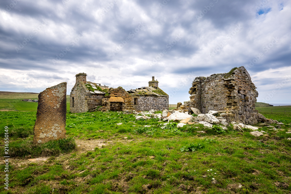Ruins of a house near Yesnaby